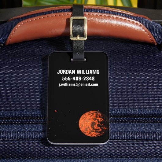 Exoplaneet UCF-1.01 draait om een ster genaamd GJ  Bagagelabel (Voorkant Insitu 2)