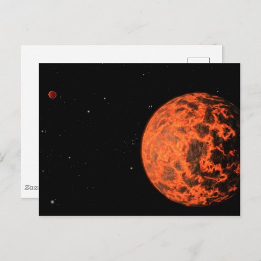 Exoplaneet UCF-1.01 draait om een ster genaamd GJ Briefkaart (Voorkant / Achterkant)