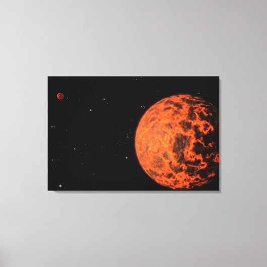 Exoplaneet UCF-1.01 draait om een ster genaamd GJ Canvas Afdruk (Voorkant)