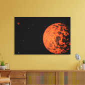 Exoplaneet UCF-1.01 draait om een ster genaamd GJ Canvas Afdruk (Insitu (Woonkamer))