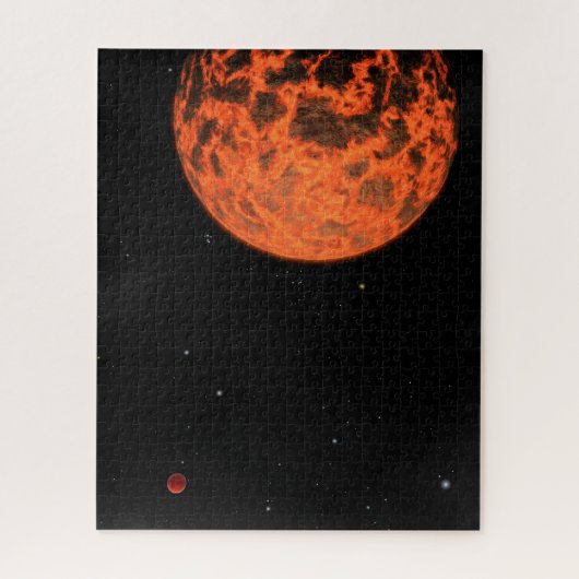 Exoplaneet UCF-1.01 draait om een ster genaamd GJ  Legpuzzel (Verticaal)