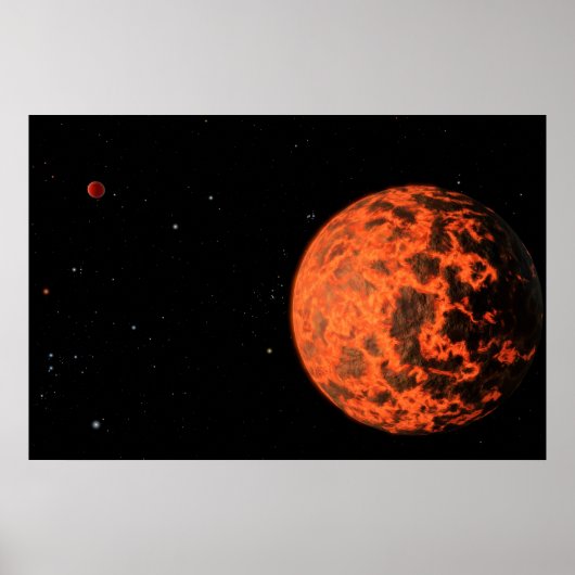 Exoplaneet UCF-1.01 draait om een ster genaamd GJ Poster (Voorkant)
