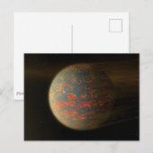 Exoplanet 55 Cancri E en het gesmolten oppervlak Briefkaart (Voorkant / Achterkant)