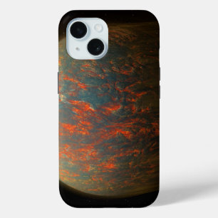 Exoplanet 55 Cancri E en het gesmolten oppervlak iPhone 15 Case
