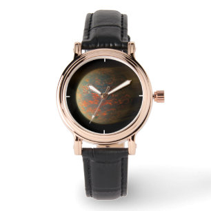 Exoplanet 55 Cancri E en het gesmolten oppervlak Horloge