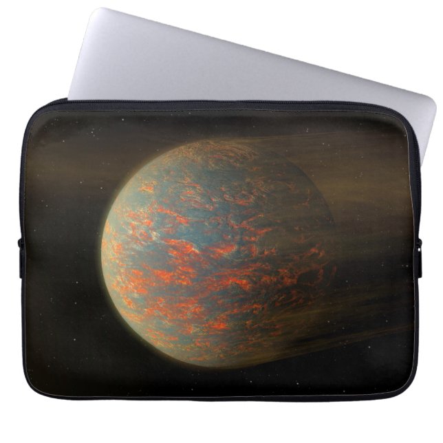 Exoplanet 55 Cancri E en het gesmolten oppervlak Laptop Sleeve (Voorkant)