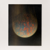 Exoplanet 55 Cancri E en het gesmolten oppervlak Legpuzzel (Verticaal)