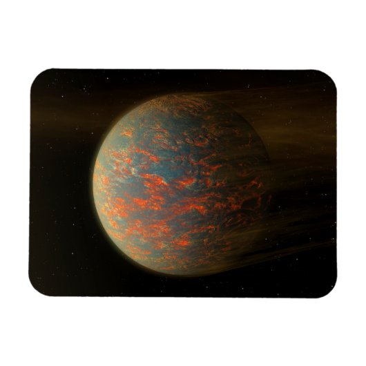 Exoplanet 55 Cancri E en het gesmolten oppervlak Magneet (Horizontaal)
