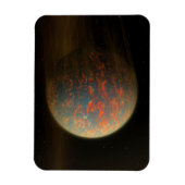 Exoplanet 55 Cancri E en het gesmolten oppervlak Magneet (Verticaal)