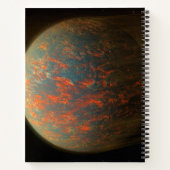 Exoplanet 55 Cancri E en het gesmolten oppervlak Notitieboek (Achterkant)