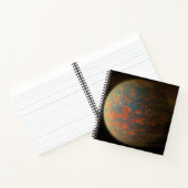 Exoplanet 55 Cancri E en het gesmolten oppervlak Notitieboek (Binnen)