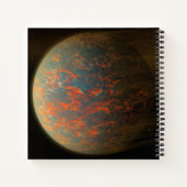 Exoplanet 55 Cancri E en het gesmolten oppervlak Notitieboek (Achterkant)