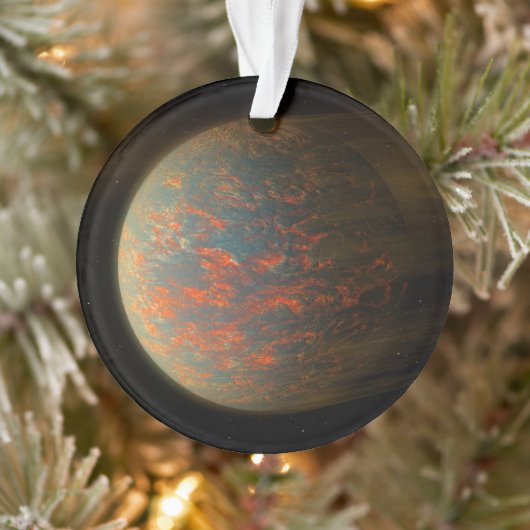 Exoplanet 55 Cancri E en het gesmolten oppervlak Ornament (Boom)