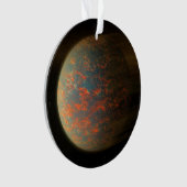 Exoplanet 55 Cancri E en het gesmolten oppervlak Ornament (voorkant)