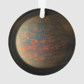 Exoplanet 55 Cancri E en het gesmolten oppervlak Ornament (achterkant)