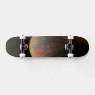 Exoplanet 55 Cancri E en het gesmolten oppervlak Persoonlijk Skateboard
