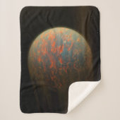 Exoplanet 55 Cancri E en het gesmolten oppervlak Sherpa Deken (Voorkant)