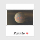 Exoplanet 55 Cancri E en het gesmolten oppervlak Sticker (Vel)