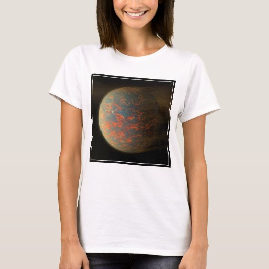 Exoplanet 55 Cancri E en het gesmolten oppervlak T-shirt (Voorkant)