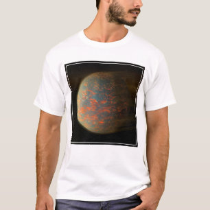 Exoplanet 55 Cancri E en het gesmolten oppervlak T-shirt