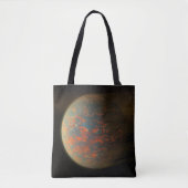 Exoplanet 55 Cancri E en het gesmolten oppervlak Tote Bag (Voorkant)
