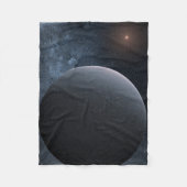 Exoplanet OGLE-2016-BLG-1195lb draait om een klein Fleece Deken (Voorkant)