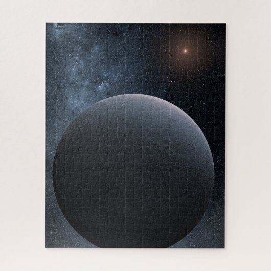 Exoplanet OGLE-2016-BLG-1195lb draait om een klein Legpuzzel (Verticaal)