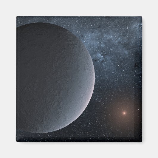 Exoplanet OGLE-2016-BLG-1195lb draait om een klein Magneet (Voorkant)