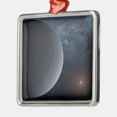 Exoplanet OGLE-2016-BLG-1195lb draait om een klein Metalen Ornament (Links)