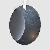 Exoplanet OGLE-2016-BLG-1195lb draait om een klein Ornament (voorkant)