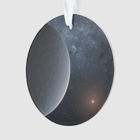 Exoplanet OGLE-2016-BLG-1195lb draait om een klein Ornament (voorkant)