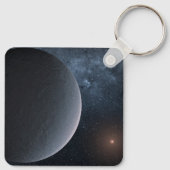 Exoplanet OGLE-2016-BLG-1195lb draait om een klein Sleutelhanger (Achterkant)