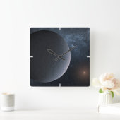 Exoplanet OGLE-2016-BLG-1195lb draait om een klein Vierkante Klok (Huis)