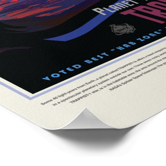 Exoplanet TRAPPIST-1e Poster (Hoek)
