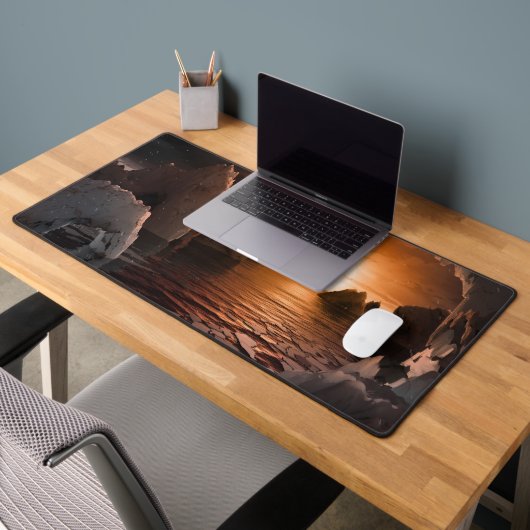 Exoplanet Trappist-1f vanaf zijn ijzige nachtzijde Bureaumat (Kantoor 2)