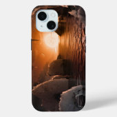 Exoplanet Trappist-1f vanaf zijn ijzige nachtzijde Case-Mate iPhone Case (Achterkant)