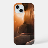 Exoplanet Trappist-1f vanaf zijn ijzige nachtzijde iPhone 15 Case (Achterkant)
