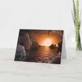 Exoplanet Trappist-1f vanaf zijn ijzige nachtzijde Kaart (Voorkant)