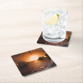 Exoplanet Trappist-1f vanaf zijn ijzige nachtzijde Kartonnen Onderzetters (Insitu)