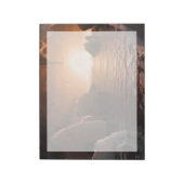 Exoplanet Trappist-1f vanaf zijn ijzige nachtzijde Notitieblok (Linkerzijde)