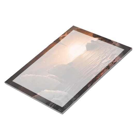 Exoplanet Trappist-1f vanaf zijn ijzige nachtzijde Notitieblok (Schuin)