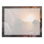 Exoplanet Trappist-1f vanaf zijn ijzige nachtzijde Notitieblok (Voorkant)