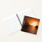 Exoplanet Trappist-1f vanaf zijn ijzige nachtzijde Notitieboek (Binnen)