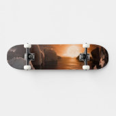 Exoplanet Trappist-1f vanaf zijn ijzige nachtzijde Persoonlijk Skateboard (Horizontaal)