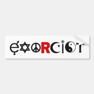Exorcistische Bumpersticker
