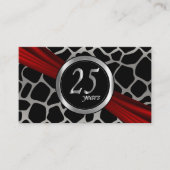 Exotic 25th Silver Wedding Jubileum RSVP-kaarten Informatiekaartje (Voorkant)