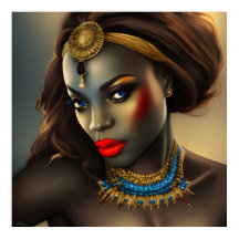 Exotic African Stunning women red head jewel