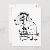 Exotic Animal Monster Briefkaart (Voorkant / Achterkant)