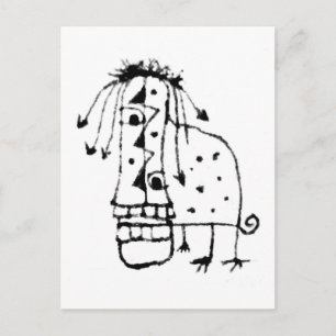 Exotic Animal Monster Briefkaart