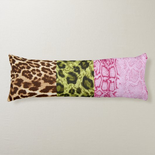 Exotic Animal Print Trio Body Pillow Lichaamskussen (Voorkant)